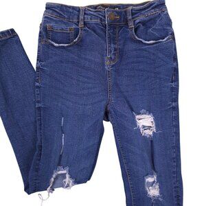 Blue Age Denim Collection Distressed Skinny Jeans Womens Size 3